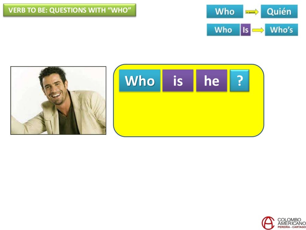 Course 2-Unit 4: Verb to be - questions with who