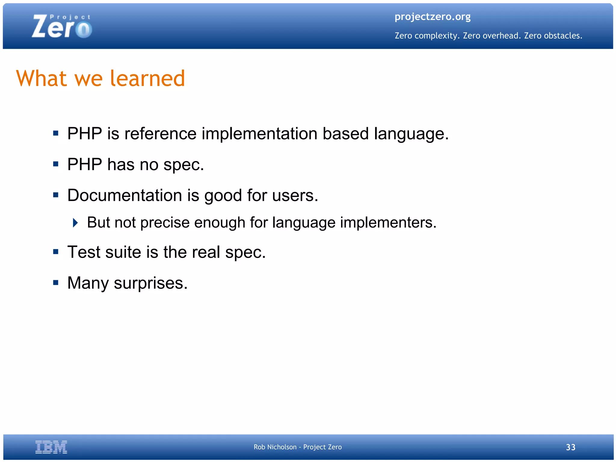 Project Zero Php Quebec