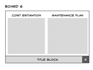 Board 6 
Cost estimation 
Title block 
6 
Maintenance plan  