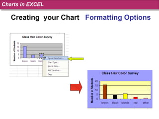 Creating  your Chart  Formatting Options Charts in EXCEL 