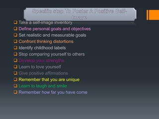 HOW CREATE OUR IMAGE TO BUILT OUR SELF CONFIDENT | PPTX