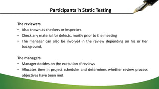 Static Testing | PPTX