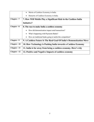 Initiative towards cashless economy in india | PDF