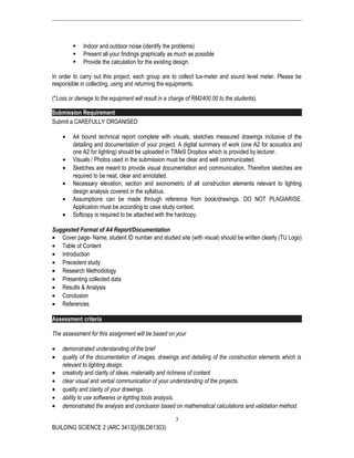 Building Science Project 1 Brief | DOC