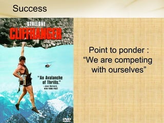 Success Point to ponder : “ We are competing  with ourselves” 