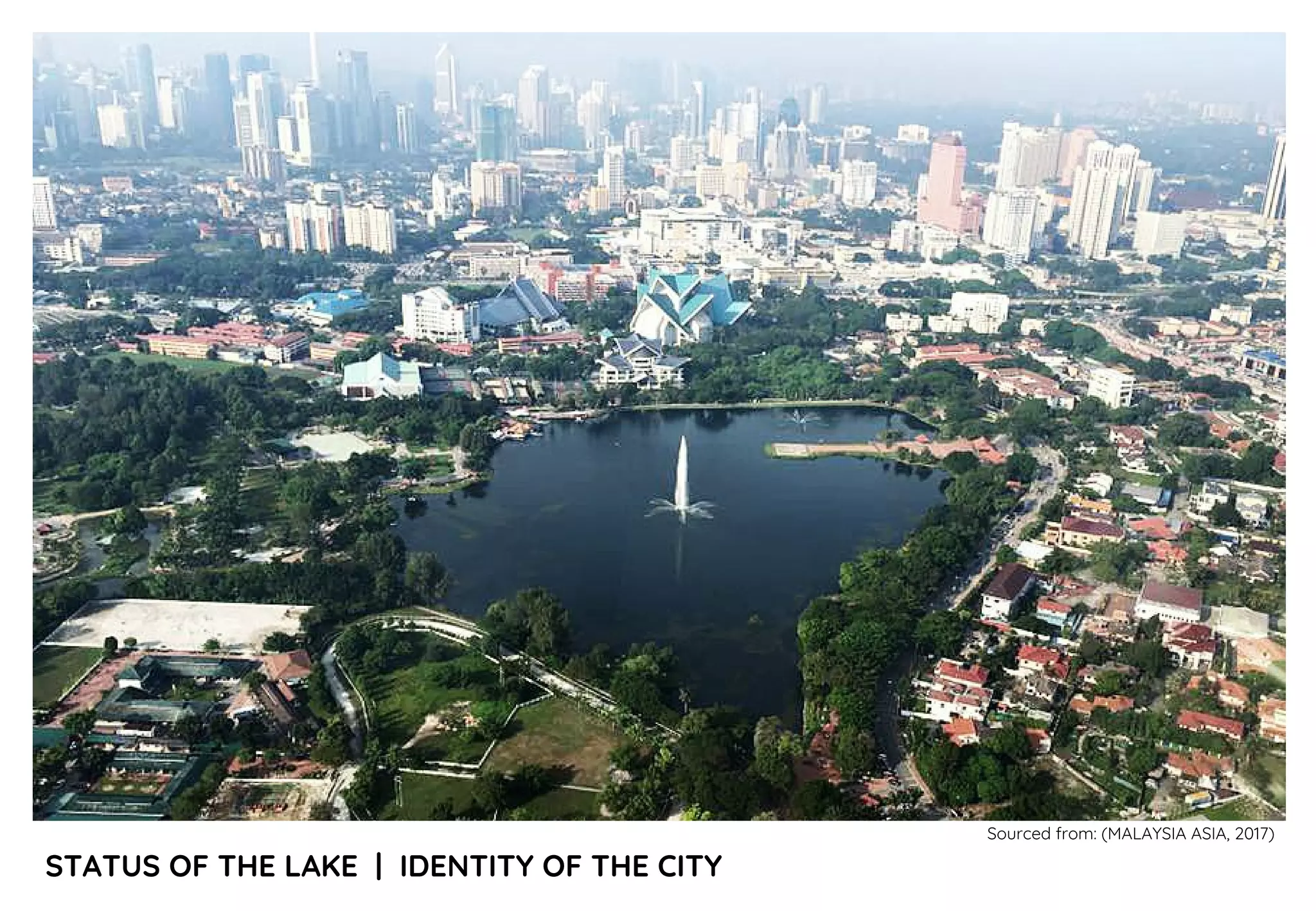 STATUS OF THE LAKE | IDENTITY OF THE CITY
Sourced from: (MALAYSIA ASIA, 2017)
 