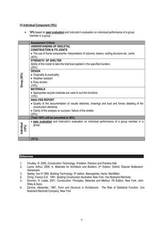 Building Construction Project 1 Brief | PDF