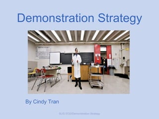 Demonstration Strategy By Cindy Tran SLIS 5720/Demonstration Strategy 