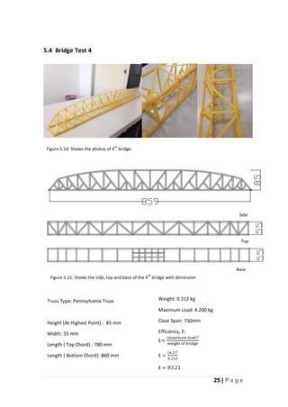 Project 1 fettucine truss bridge | PDF
