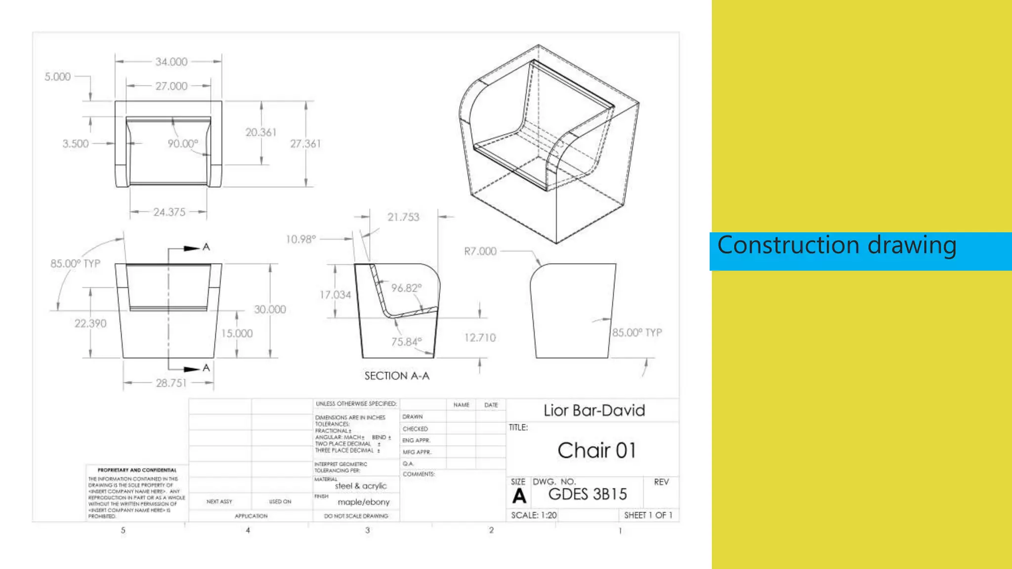 Construction drawing 
 