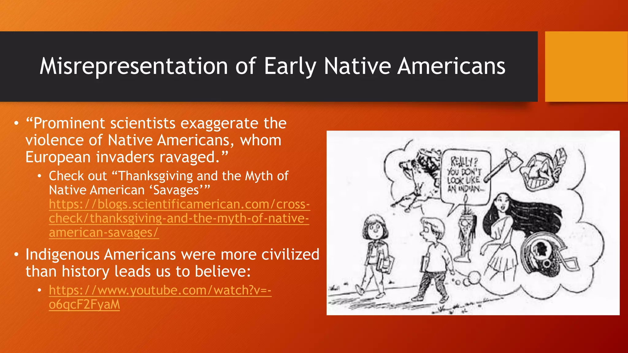 Inaccurate Representation of Indigenous People | PPTX