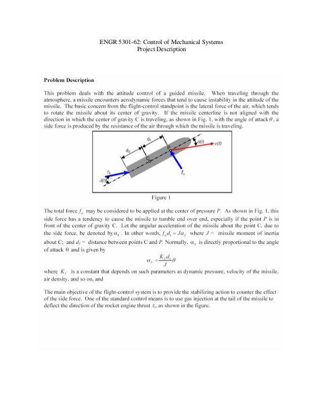 control of mechanical system