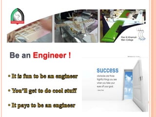 Be an Engineer !
Ras Al Khaimah
Men College
 