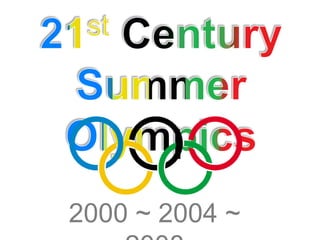 21stCentury Summer Olympics 2000 ~ 2004 ~ 2008 