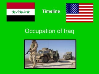 Occupation of Iraq Timeline 
