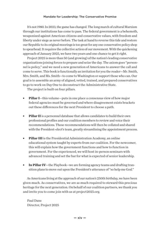 Project 2025 - Mandate for Leadership: The Conservative Promise | PDF