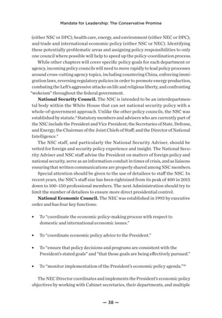 Project 2025 - Mandate for Leadership: The Conservative Promise | PDF