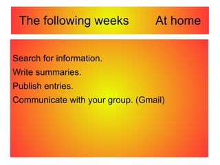 The blog should be original.