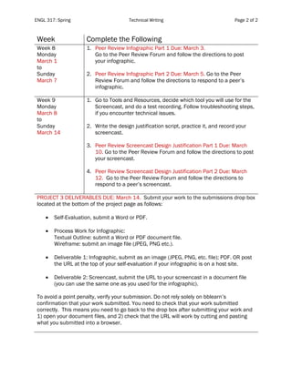 Project3 schedule engl317_spring