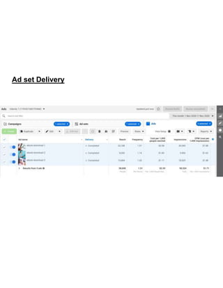 Ad set Delivery
 