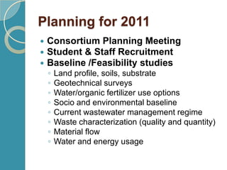 Downstream communities use this lake for irrigation and other domestic activities and this poses a health risk to these communities. Banana Investments LtdIn Tanzania, Banana Investments Ltd processes 25 metric tons of peeled ripe bananas per week to produce wine in a process that produces about 400 m3 of high-strength wastewater (BOD, 3000 mg/L) per day. 