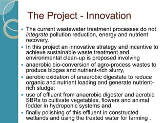 Integrated process for sustainable agro process waste treatment and climate change mitigation in eastern Africa