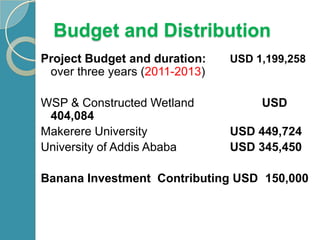 Integrated process for sustainable agro process waste treatment and climate change mitigation in eastern Africa