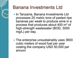 Integrated process for sustainable agro process waste treatment and climate change mitigation in eastern Africa