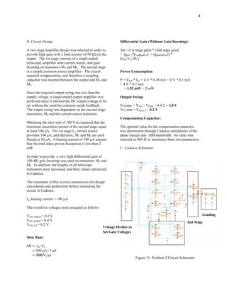 Design of Two CMOS Differential Amplifiers | PDF
