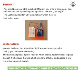 Project 6: Automatic Street Light Controller | PDF