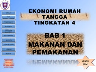 EKONOMI RUMAH
                       TANGGA
                     TINGKATAN 4




  MODUL LENGKAP
   PPT ERT BAB 1
   TINGK...