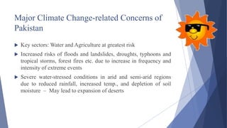Project about climate change in Pakistan | PPTX