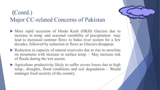 Project about climate change in Pakistan | PPTX