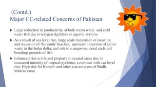 Project about climate change in Pakistan | PPTX