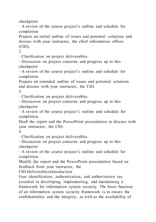 Project Access Control ProposalPurposeThis course project i | DOCX