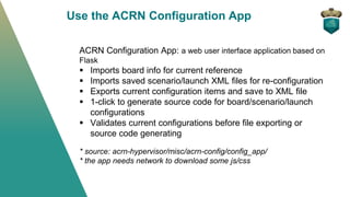 Project ACRN configuration scenarios and config tool | PDF