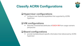 Project ACRN configuration scenarios and config tool