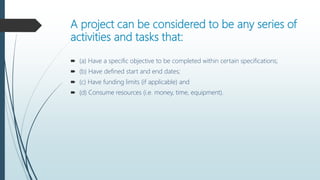 Project activities | PPTX