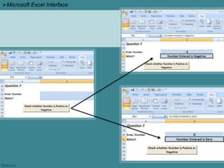 Microsoft Excel Interface
 