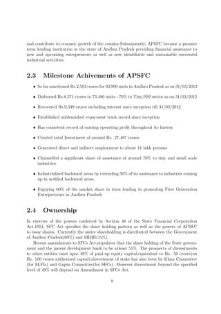 Project appraisal system at APSFC | PDF
