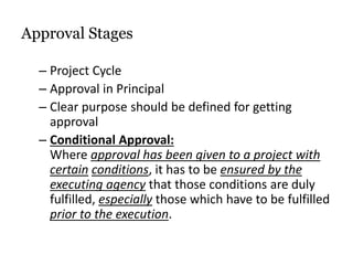 Project approval, Project Cycle Management, Developmental Planning ...