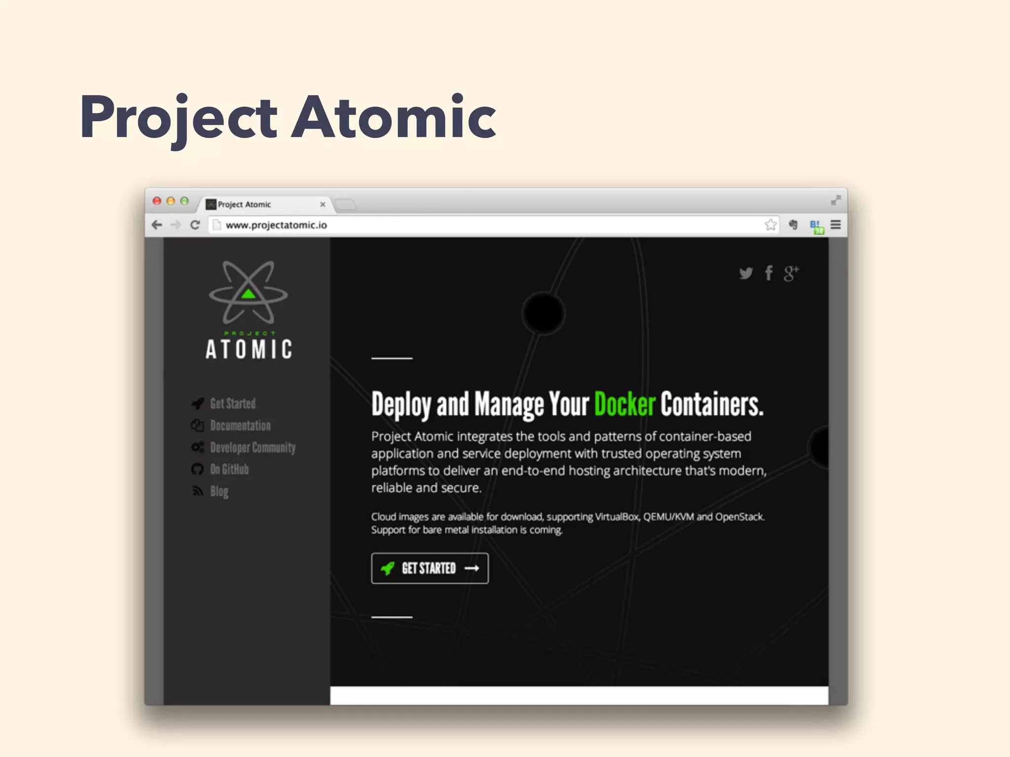 Project Atomic
 