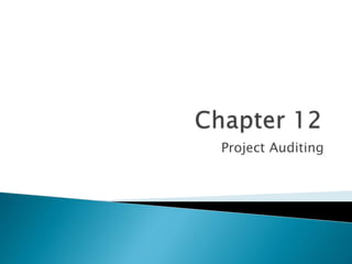 Project Auditing
 