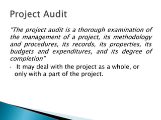 Project auditing | PPT