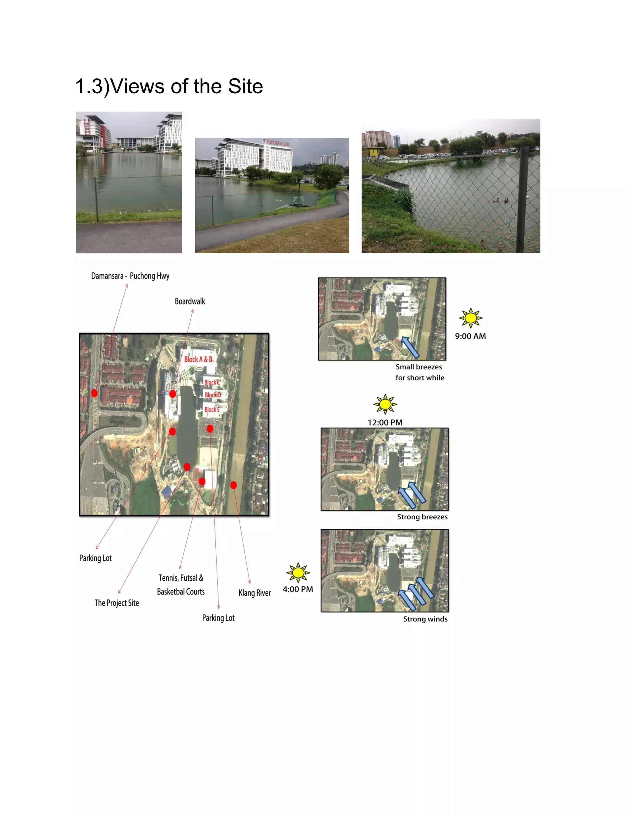 1.3)Views of the Site
 