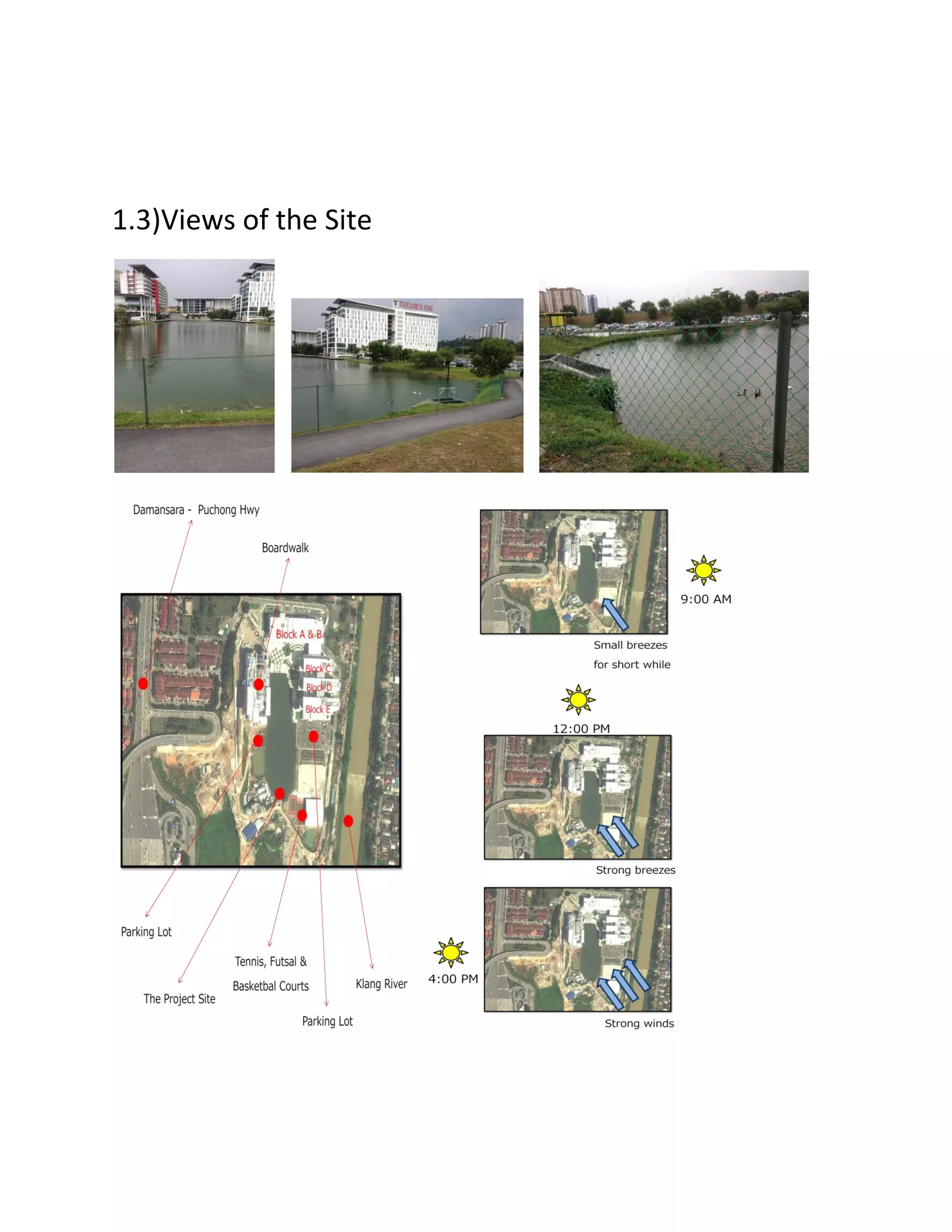 1.3)Views of the Site
 