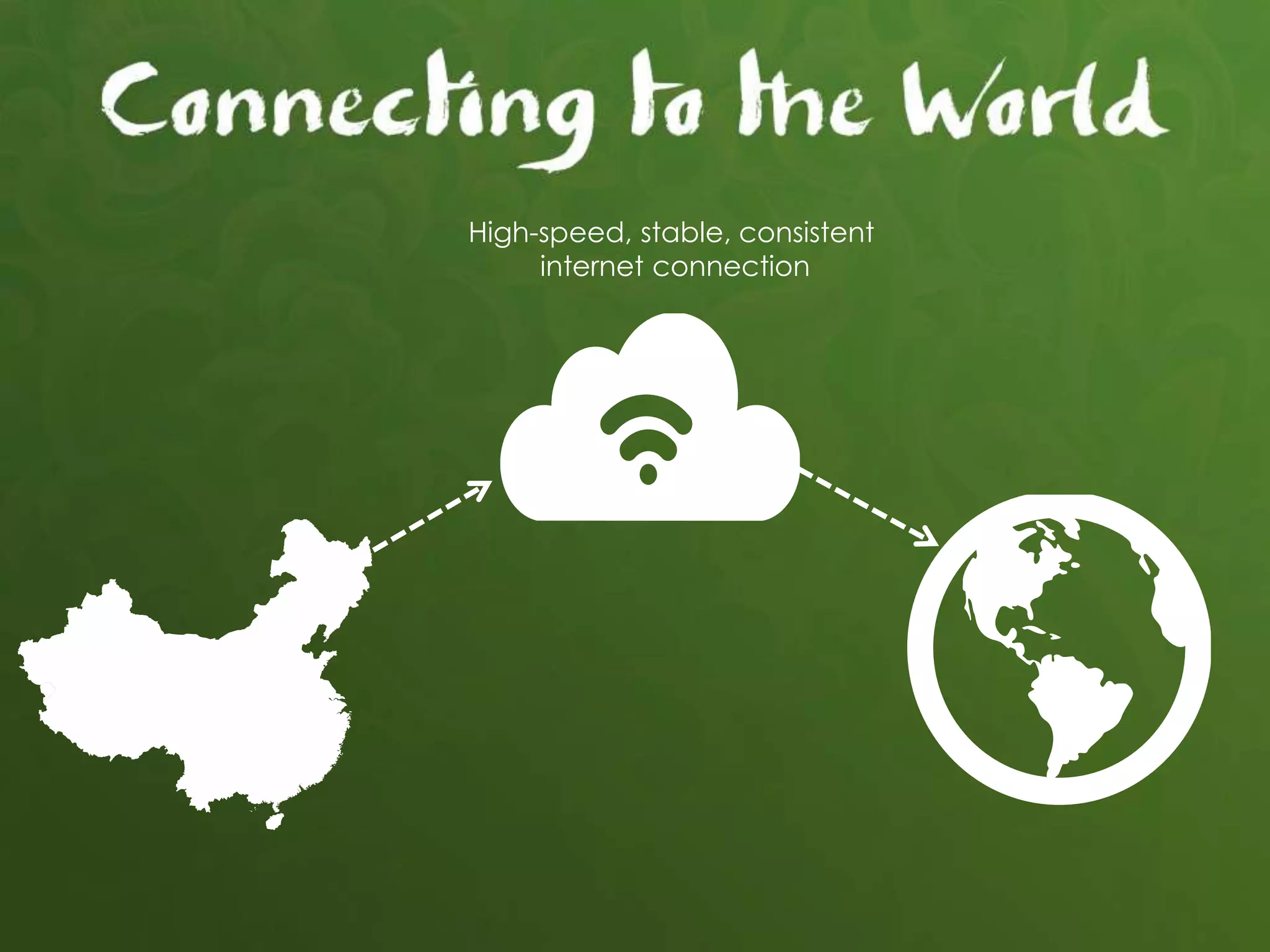 High-speed, stable, consistent
internet connection
 