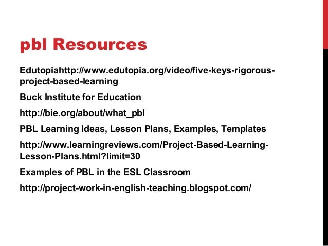 project based learning lesson plan template