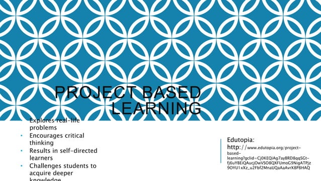 Project based learning | PPTX
