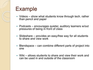 Project based learning powerpoint | PPTX
